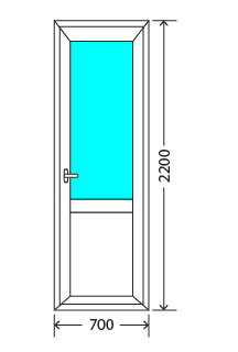 Балконный блок: дверь KBE Эталон 58 Фрязино