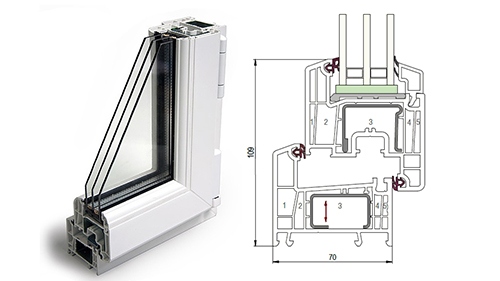 Балконный блок 1500 x 2200 - REHAU Delight-Design 32 мм Фрязино