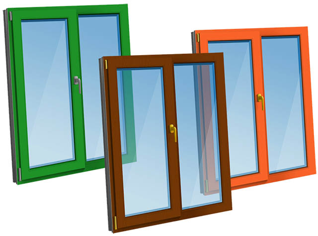 Цветные пластиковые окна - коричневые, серые по доступной цене фото Фрязино