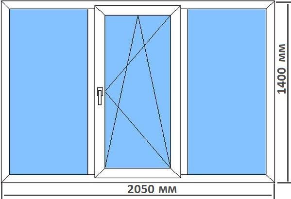 Стандартные размеры пластиковых окон в типовых домах Фрязино